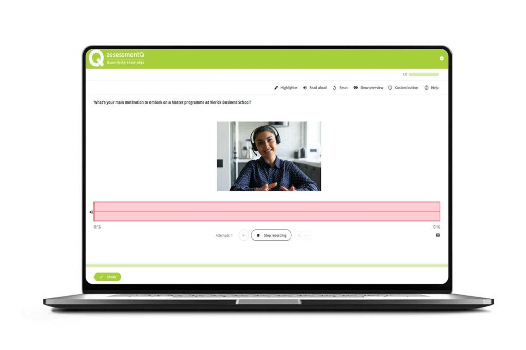 Vlerick Business School uses assessmentQ 
